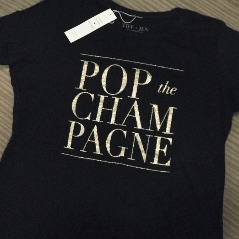 New fashion tee - POP the CHAMPAGNE